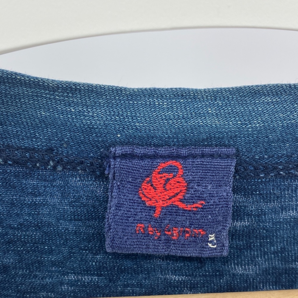 Vintage R by 45rpm Indigo Tee - Picture 3 of 5
